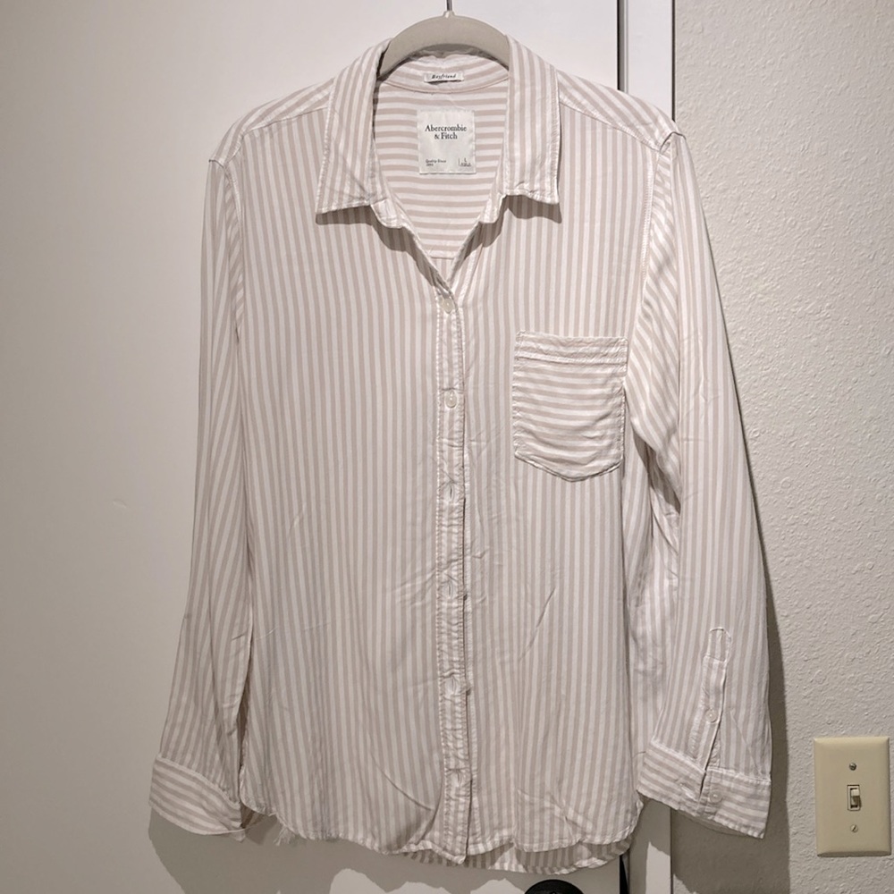 Striped button down from A & F